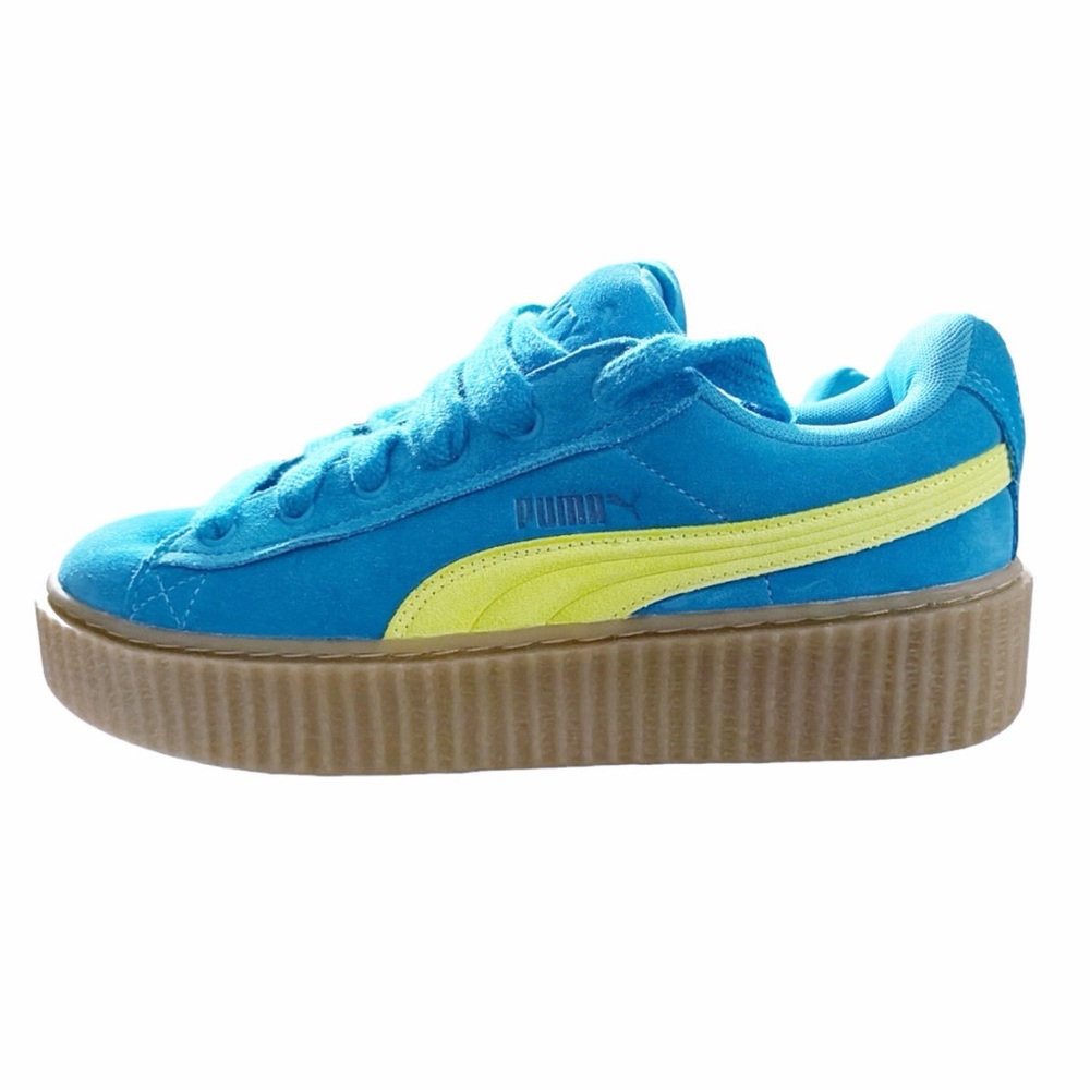 Fenty x Puma‎ Creeper Phatty sneakers New speed blue lime pow gum size 9.5